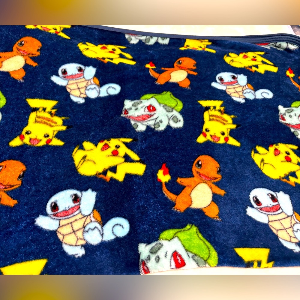 Pokemon fleece blanket